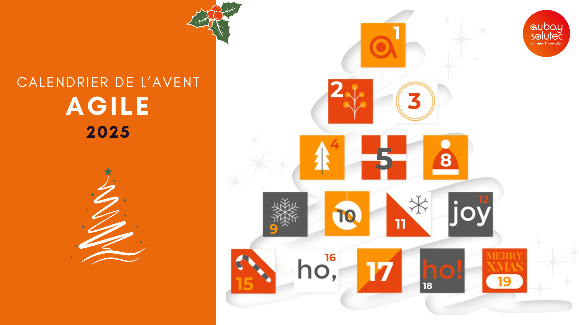 Bannière calendrier de l’avent Agile 2025 Bannière de l'article de blog sur le calendrier de l'avent agile 2025